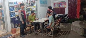 Polsek Manyak Payed Gelar Patroli Malam Guna Jaga Situasi Kamtibmas Tetap Kondusif