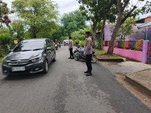 Polsek Langsa Gelar Gatur Lalin dan Pemeliharaan Kamtibmas di Pagi Hari