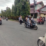 Polsek Langsa Laksanakan Gatur Lalin dan Pemeliharaan Kamtibmas di Wilayah Hukumnya