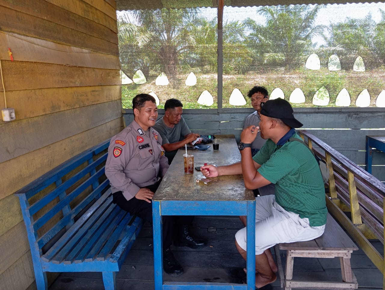 Polsek Manyak Payed Laksanakan Patroli Harkamtibmas di Wilayah Hukumnya