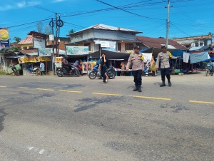 Polsek Rantau Selamat Laksanakan Patroli Antisipasi Gangguan Kamtibmas