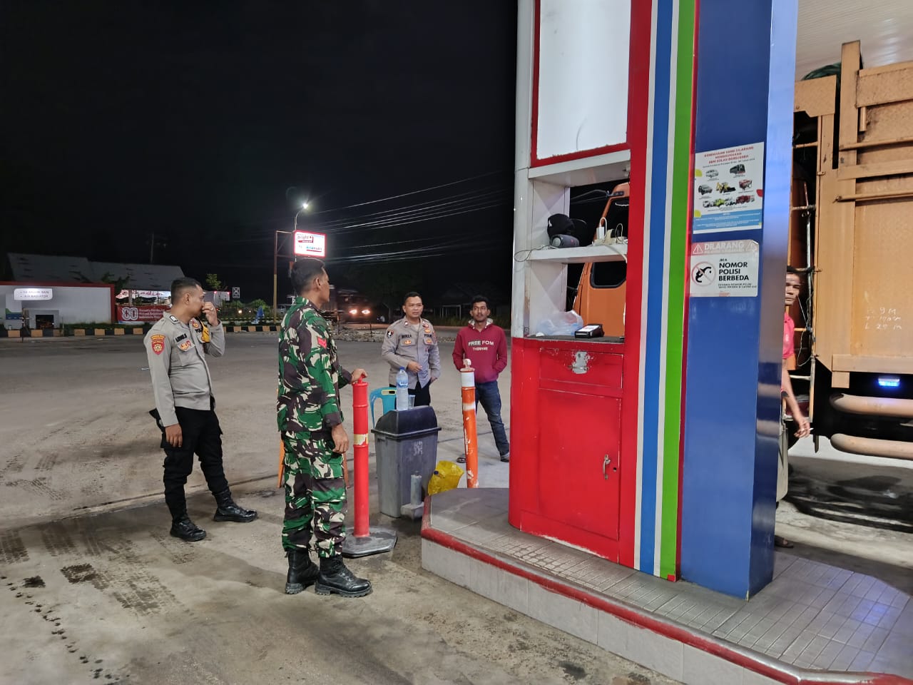 TNI–Polri Gelar Patroli Gabungan di Wilayah Rantau Selamat Cegah Gangguan Kamtibmas