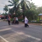 Polsek Sungai Raya Laksanakan Pengaturan Lalu Lintas di Wilayah Hukum Sungai Raya