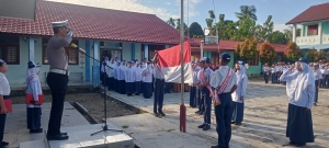 Sat Lantas Polres Langsa Gelar Kegiatan Police Goes To School di SMPN 5 Kota Langsa