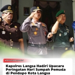 Kapolres Langsa Hadiri Upacara Peringatan Hari Sumpah Pemuda ke-97 di Pendopo Walikota Langsa
