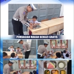 Sat Lantas Polres Langsa Kawal Pendistribusian Program Makan Bergizi Gratis di Sekolah