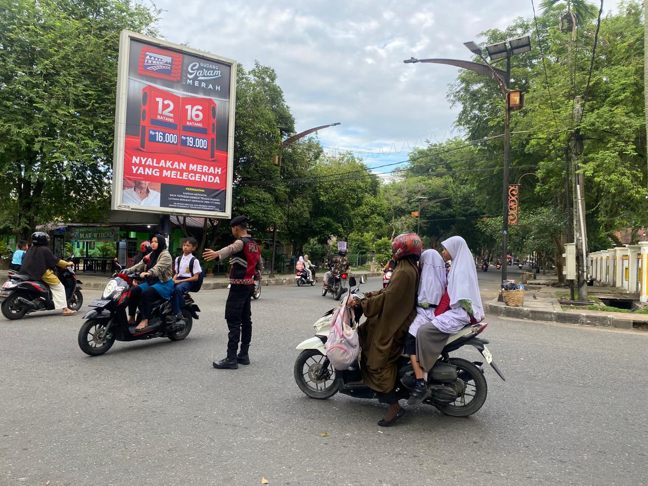 Sat Samapta Polres Langsa Gelar Pengaturan Lalu Lintas untuk Wujudkan Kamseltibcarlantas