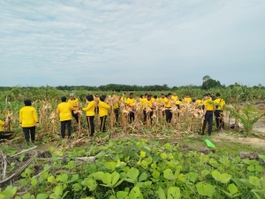 Polres Langsa Gelar Gotong Royong di Lahan Ketahanan Pangan Gampong Asam Peutik