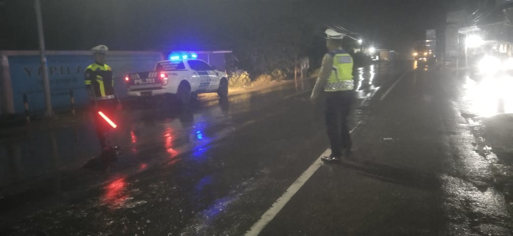 Sat Lantas Polres Langsa Laksanakan Patroli Blue Light di Jalur Rawan Kecelakaan