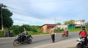 Polsek Manyak Payed Laksanakan Gatur Lalin dan Pemeliharaan Kamtibmas di Wilayah Hukum