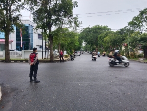Sat Samapta Polres Langsa Laksanakan Pengaturan Lalin dan Pemeliharaan Kamtibmas