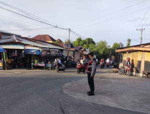 Sat Samapta Polres Langsa Laksanakan Pengaturan Lalu Lintas dan Pemeliharaan Kamtibmas