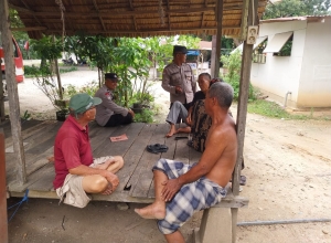 Polsek Langsa Barat Laksanakan Patroli dan Sambang Gampong dalam Rangka Ciptakan Harkamtibmas
