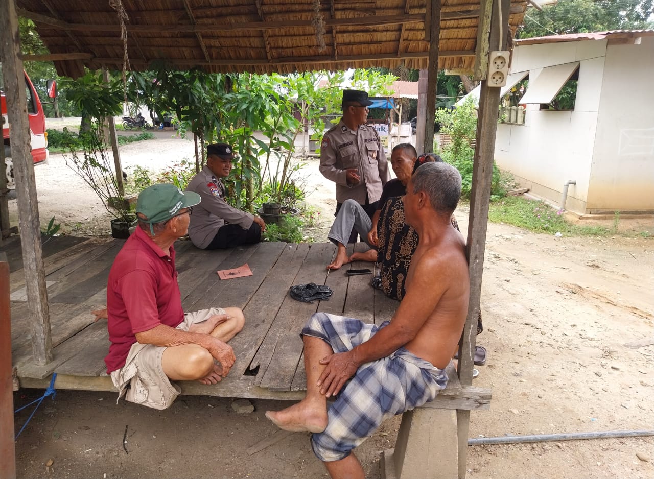 Polsek Langsa Barat Laksanakan Patroli dan Sambang Gampong dalam Rangka Ciptakan Harkamtibmas