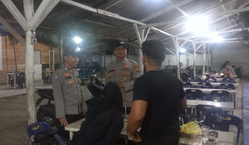 Bhabinkamtibmas Polsek Langsa Laksanakan Patroli Malam Antisipasi Aksi Premanisme