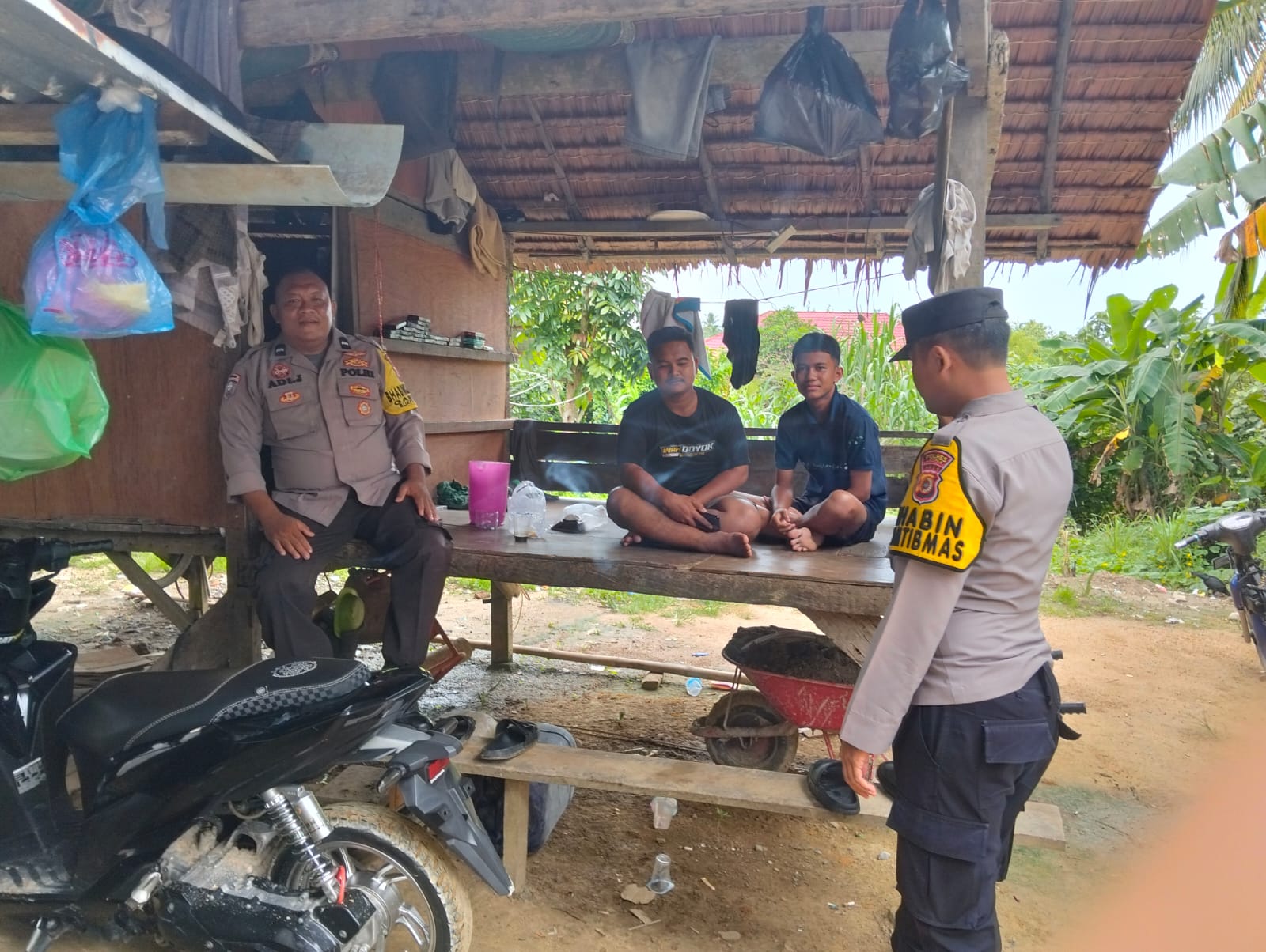 Polsek Sungai Raya Laksanakan Patroli Dialogis Jaga Stabilitas Kamtibmas