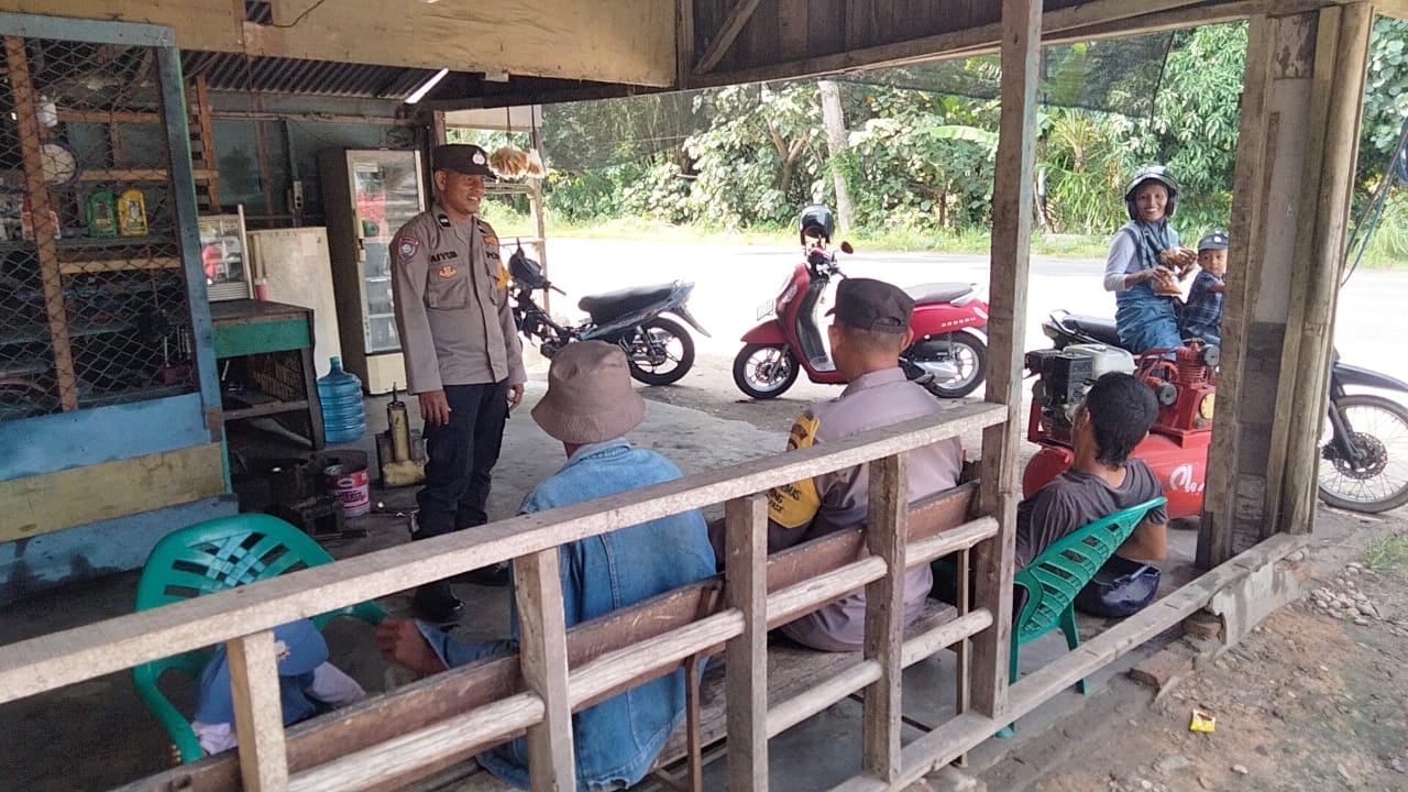 Polsek Sungai Raya Gelar Patroli Dialogis Jaga Stabilitas Kamtibmas di Wilayah Hukum