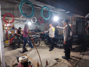 Patroli Malam Polsek Birem Bayeun Cegah Gangguan Kamtibmas