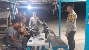 Patroli Malam Polsek Langsa Barat Wujudkan Harkamtibmas yang Kondusif