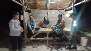 Patroli Gabungan TNI–Polri Ciptakan Situasi Aman di Wilayah Hukum Polsek Rantau Selamat