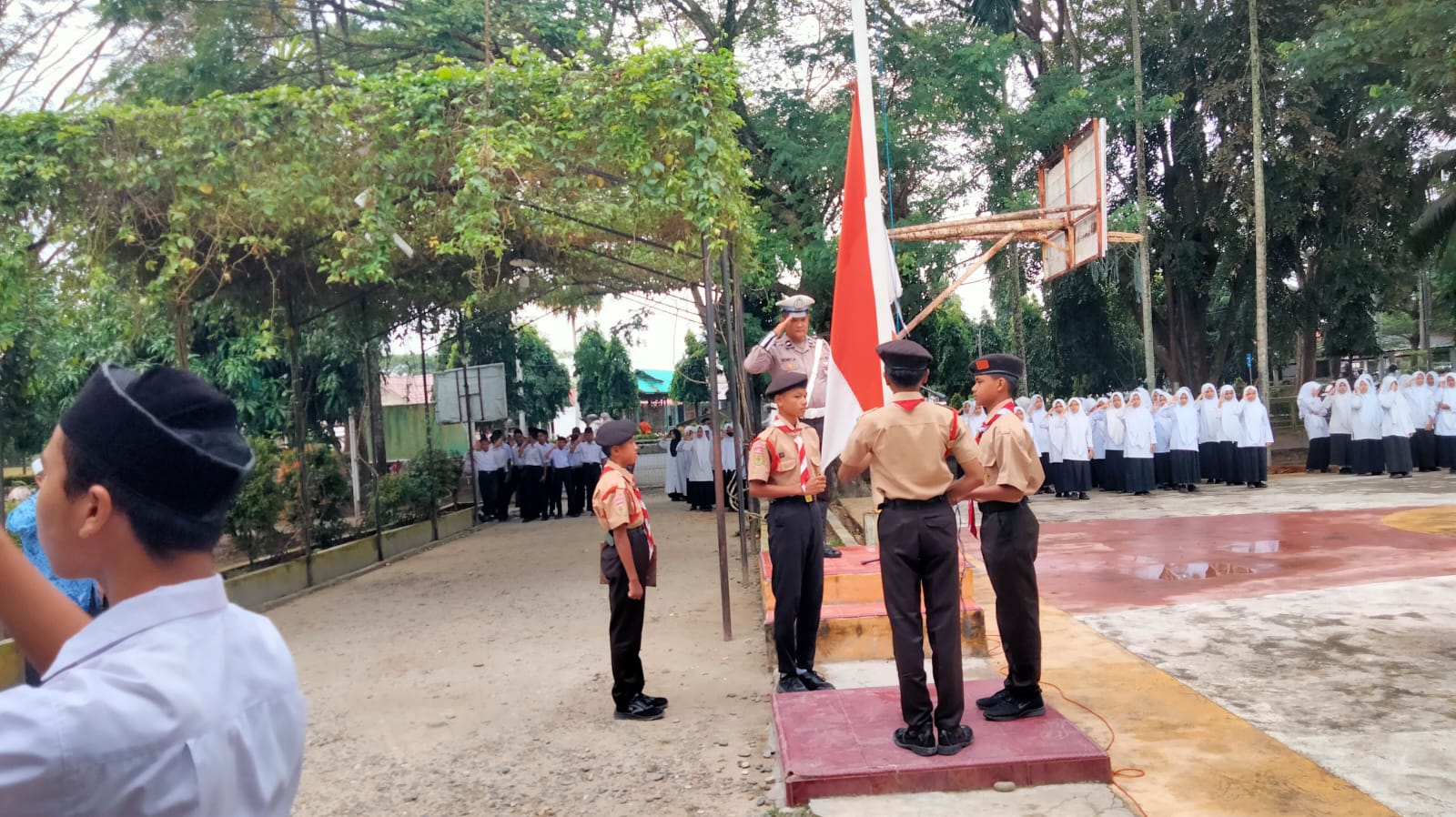 Satlantas Polres Langsa Gelar Police Goes To School di MTS MIM Kota Langsa