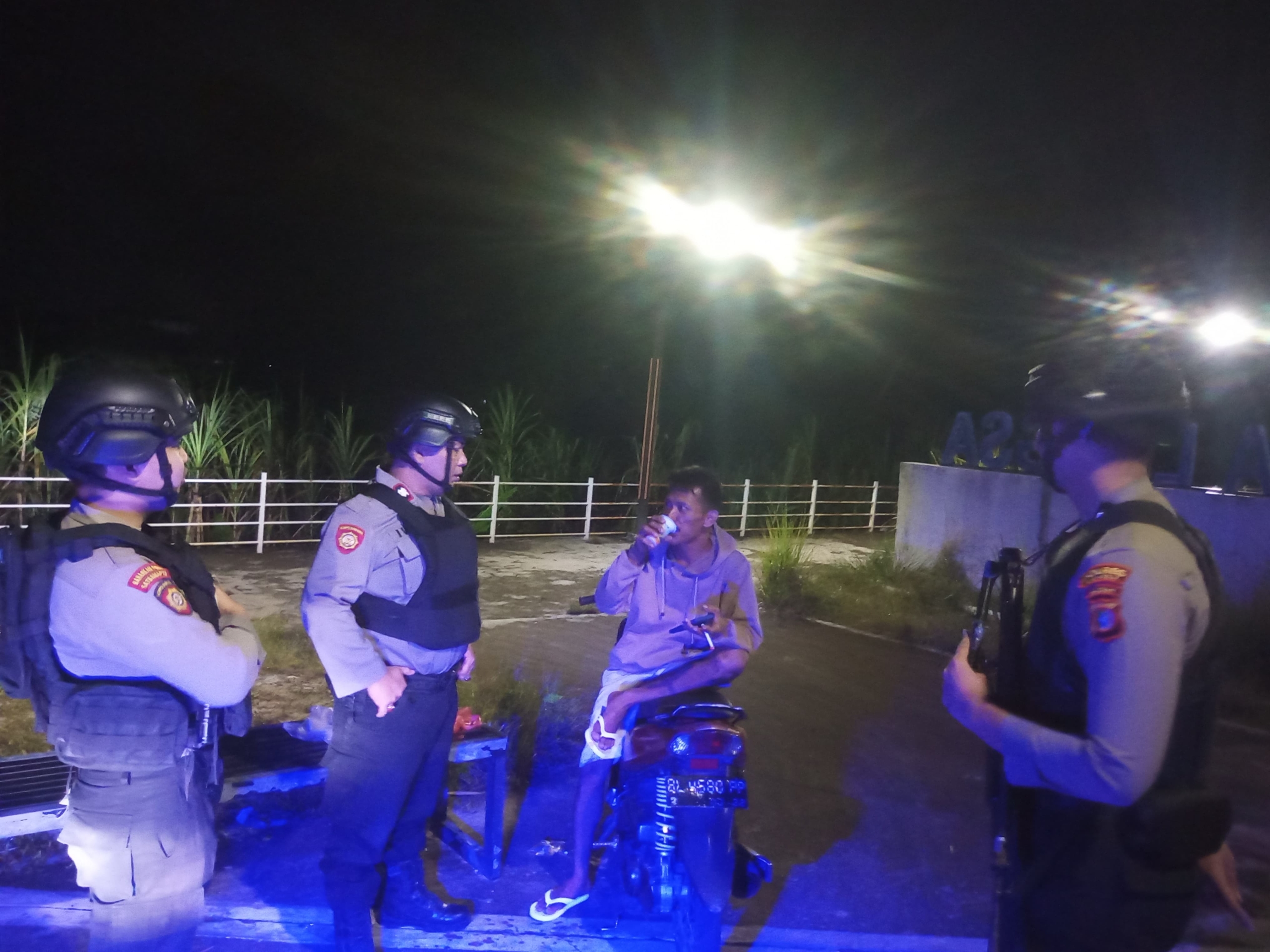 Sat Samapta Polres Langsa Gelar Patroli Perintis Presisi Hingga Dini Hari