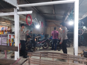 Polsek Birem Bayeun Laksanakan Patroli Malam Antisipasi Gangguan Kamtibmas