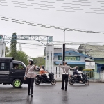 Sat Lantas Polres Langsa Gelar Strong Point Pagi di Jalan Ahmad Yani