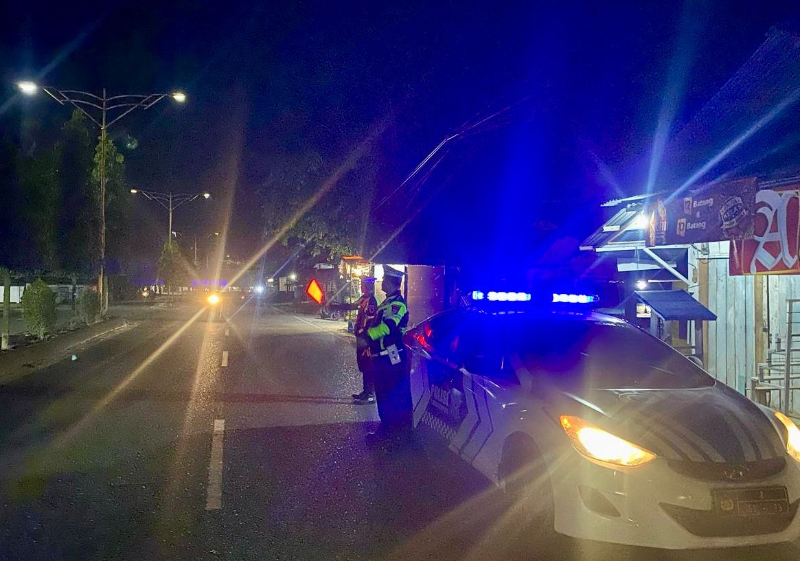 Sat Lantas Polres Langsa Gelar Patroli Blue Light di Jalur Medan–Banda Aceh