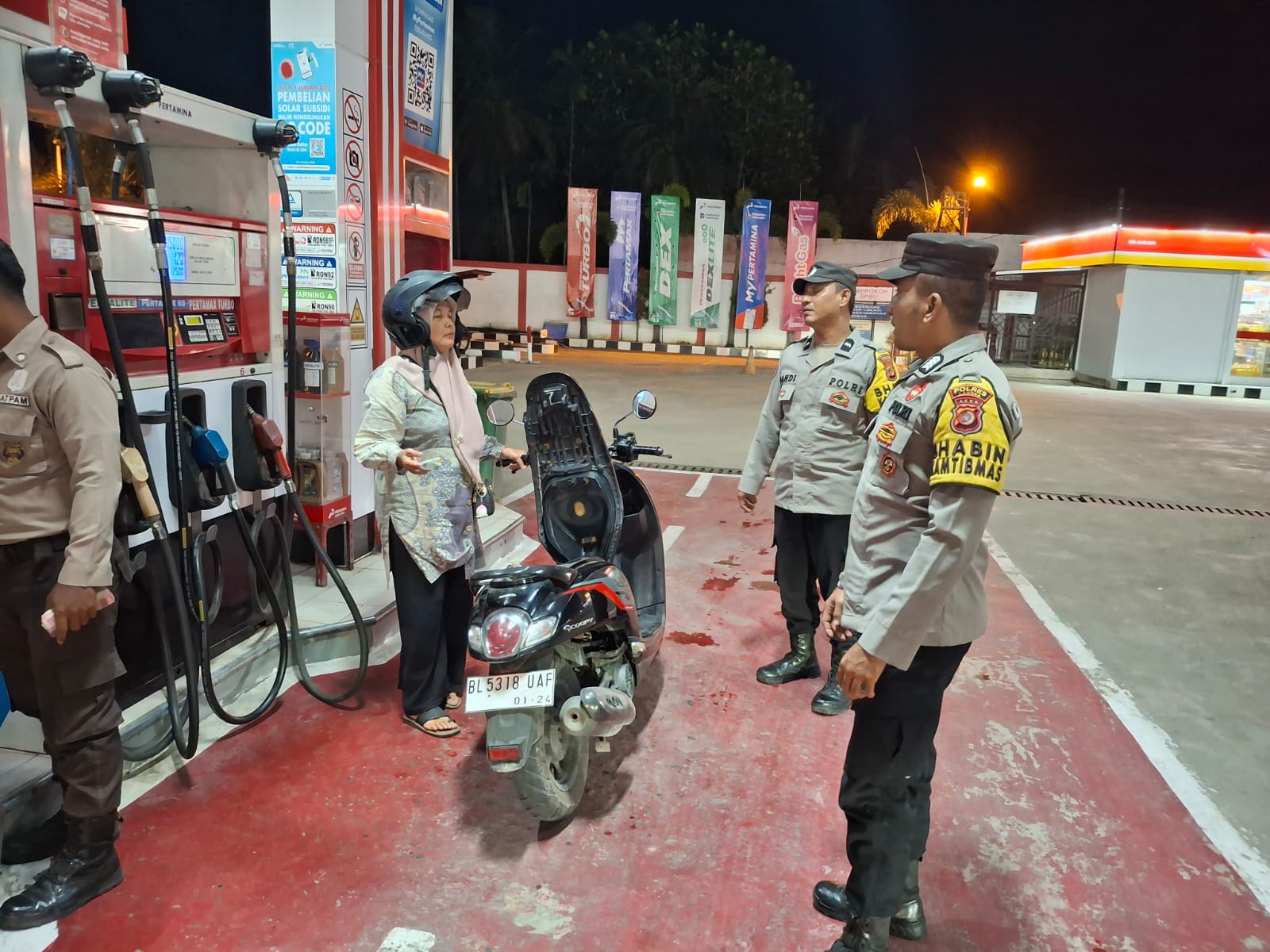 Polsek Langsa Barat Gelar Patroli Malam dan Sambang Gampong