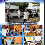 Sat Lantas Polres Langsa Pengawalan dan Pendistribusian Program Nasional Pemberian Makan Bergizi Gratis di Sekolah Wilkum Langsa Kota