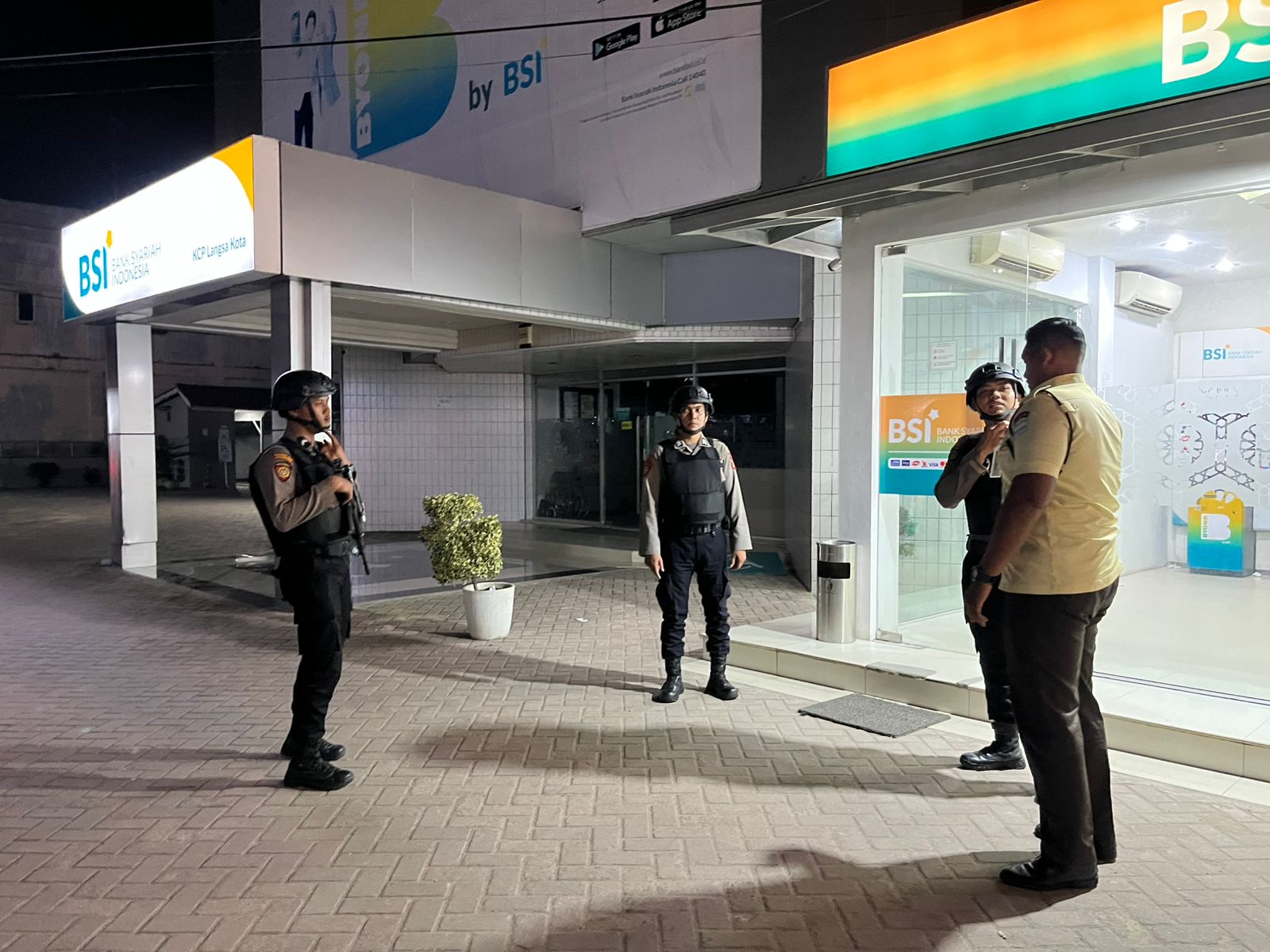 Sat Samapta Polres Langsa Gelar Patroli Perintis Presisi Hingga Dini Hari