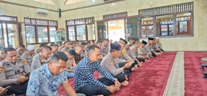 Polres Langsa Gelar Binrohtal Melalui Zoom Meeting Bersama Polda Aceh