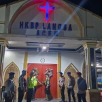 Personel Polres Langsa Amankan Ibadah Sekolah Minggu di HKBP Langsa