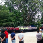 Kapolres Langsa dan Dandim 0104/Atim Pimpin Apel Gotong Royong Pascabanjir di Stadion Langsa