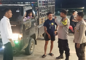 Patroli Malam Antisipasi Premanisme di Kecamatan Langsa Kota