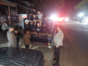 Patroli Malam Polsek Birem Bayeun Antisipasi Guantibmas