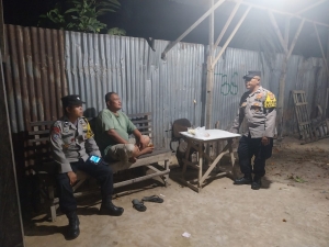 Patroli Malam Polsek Langsa Barat Pantau Aktivitas Warga