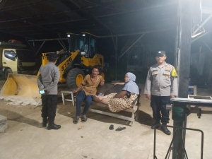 Patroli Malam Polsek Langsa Barat Pantau Aktivitas Warga