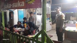 Patroli Malam Polsek Langsa Barat Pantau Situasi Lingkungan