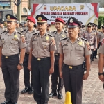 Upacara Kenaikan Pangkat 85 Personel Polres Langsa Digelar di Lapangan Apel