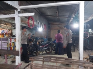 Patroli Malam Polsek Birem Bayeun Antisipasi Guantibmas