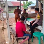 Patroli Siang Polsek Rantau Selamat Pantau Aktivitas Warga Pasca Banjir