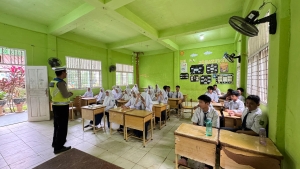 Satlantas Polres Langsa Gelar Police Goes to School di SMP Negeri 1 Langsa