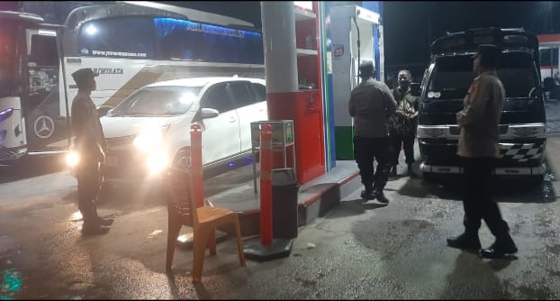 Patroli Malam Polsek Rantau Selamat Jaga Kondusivitas Wilayah