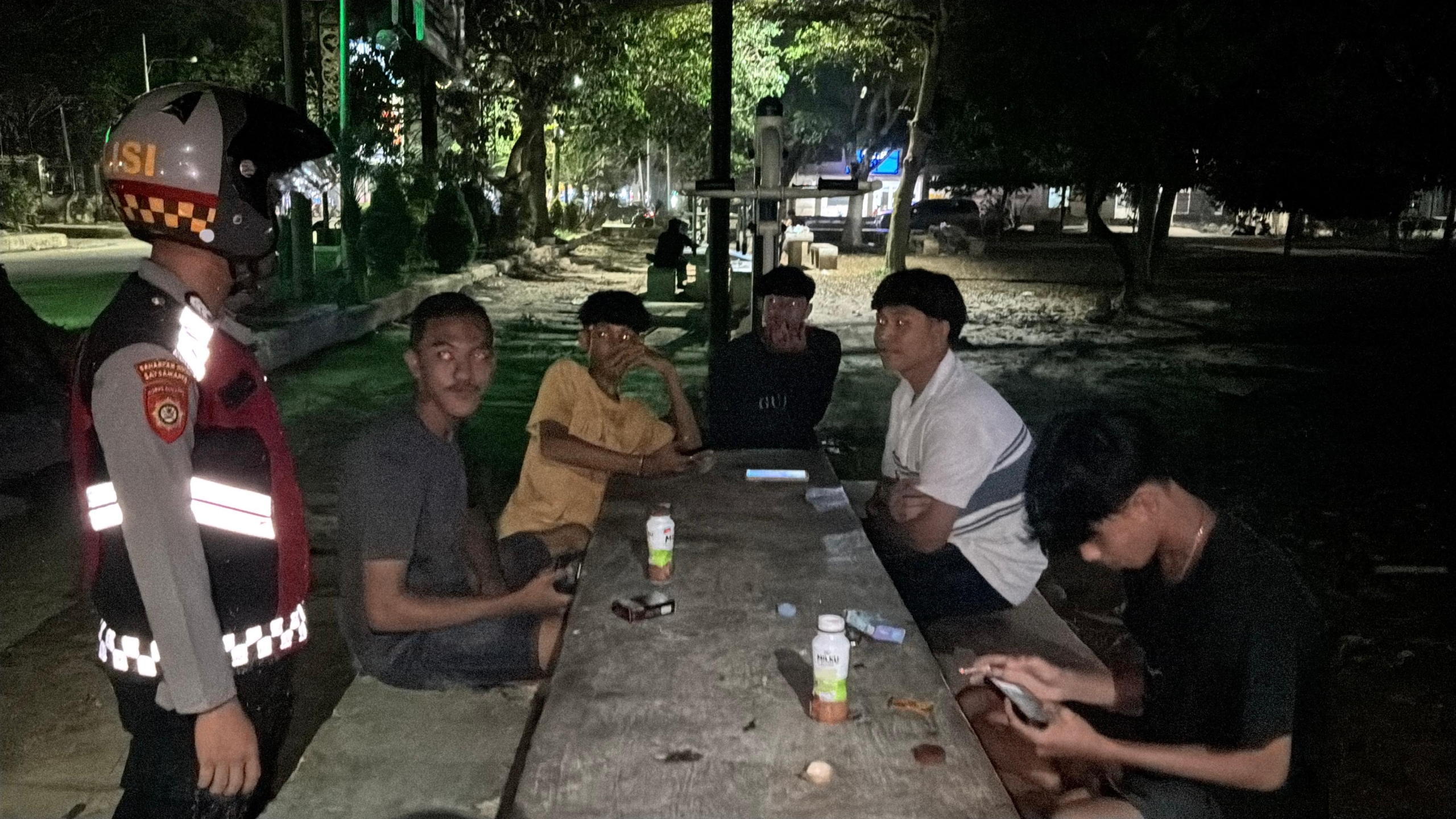 Patroli Perintis Presisi Sat Samapta Polres Langsa Jaga Stabilitas Keamanan Malam Hari