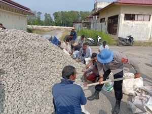 Patroli Dialogis Sat Pol Airud Polres Langsa di Dermaga TPI Kuala Langsa