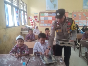 Polsek Birem Bayeun Amankan Program Makan Bergizi Gratis