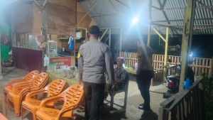 Patroli Malam Polsek Rantau Selamat Antisipasi Guantibmas