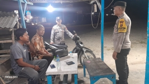 Polsek Langsa Barat Tingkatkan Patroli Malam Jaga Harkamtibmas